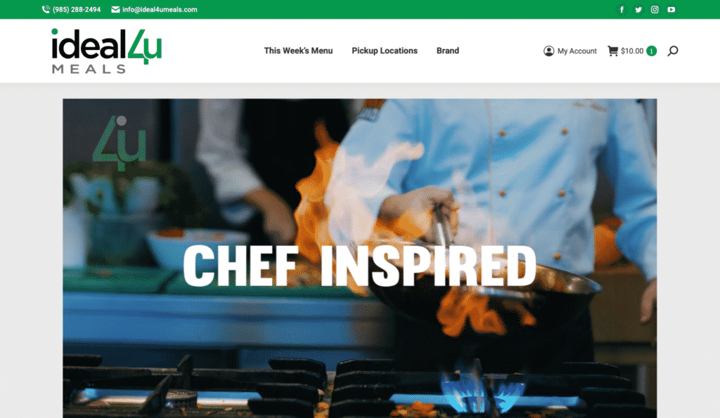 BaseLynk Ideal4UMeals Homepage
