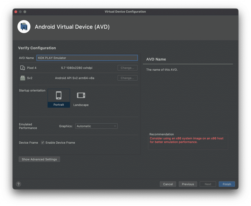 BaseLynk - Android Studio Android Virtual Device