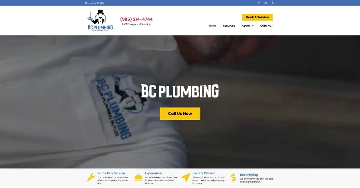 Portfolio Review Case: BaseLynk's Website Design and Launch for BC Plumbing